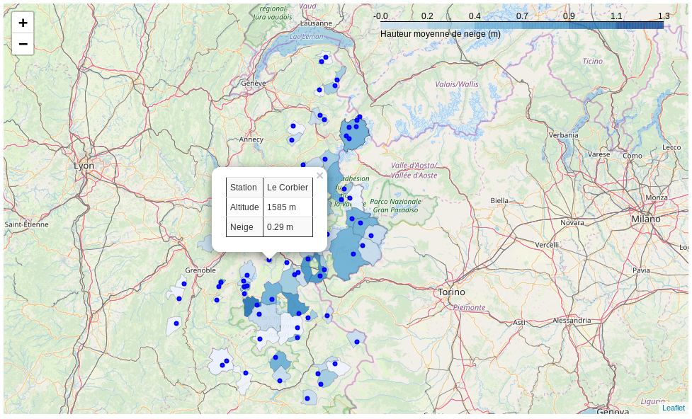 Snow map