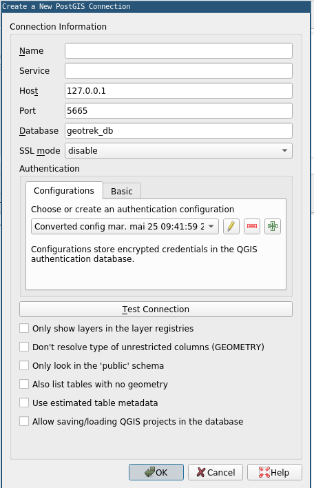 QGis Convert to configuration