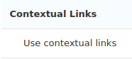 Drupal Contextual Links permission
