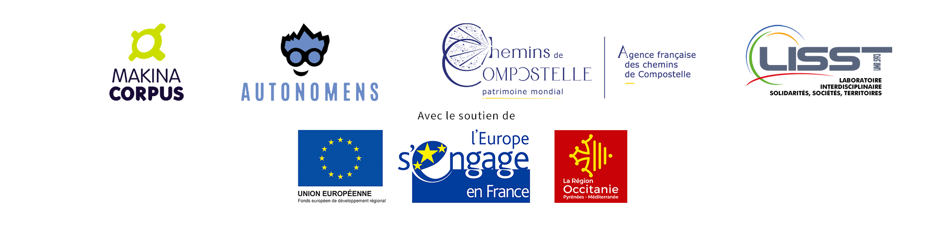 Bandeau logos GeoCompostelle