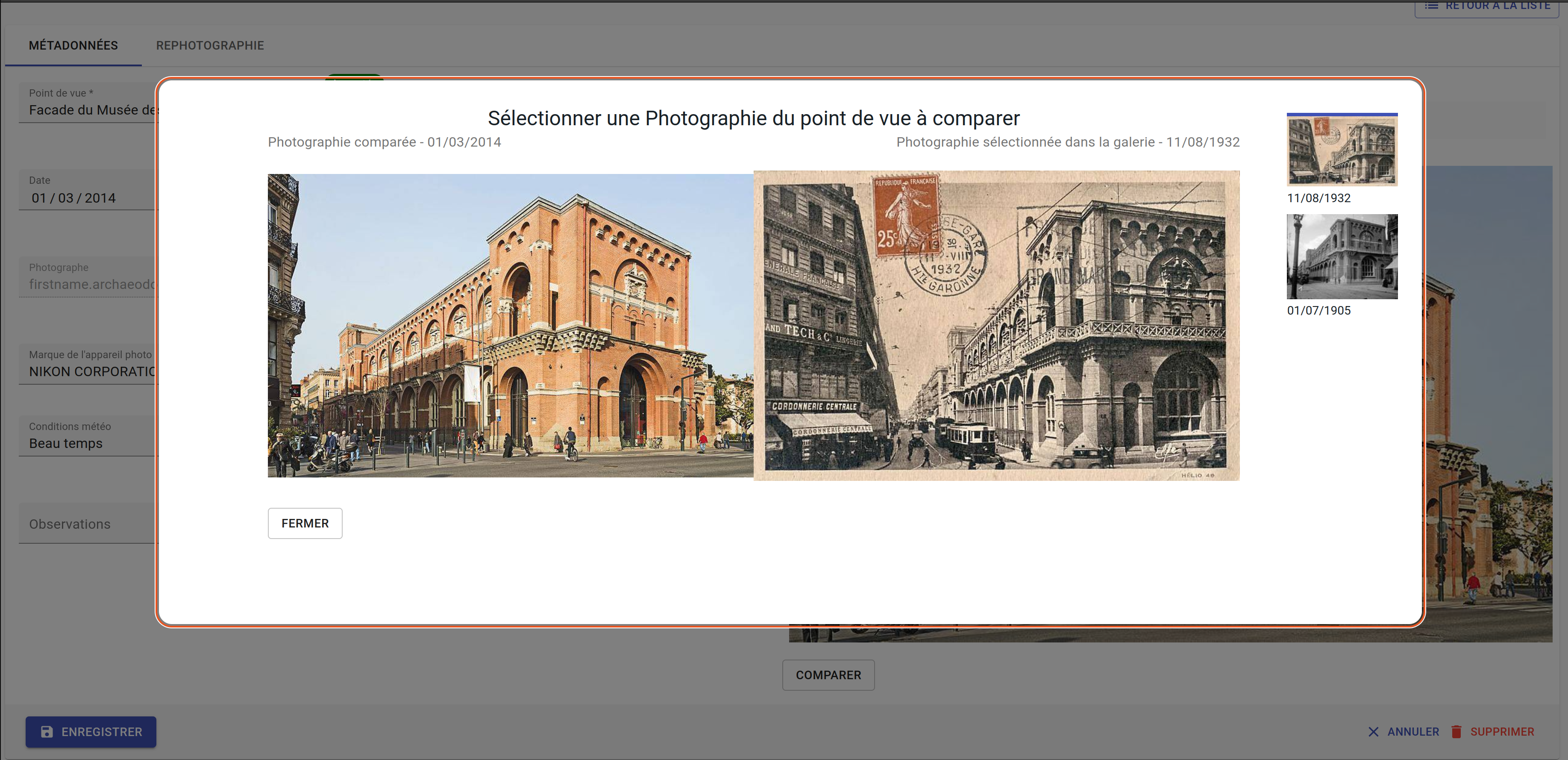 Photo comparaison
