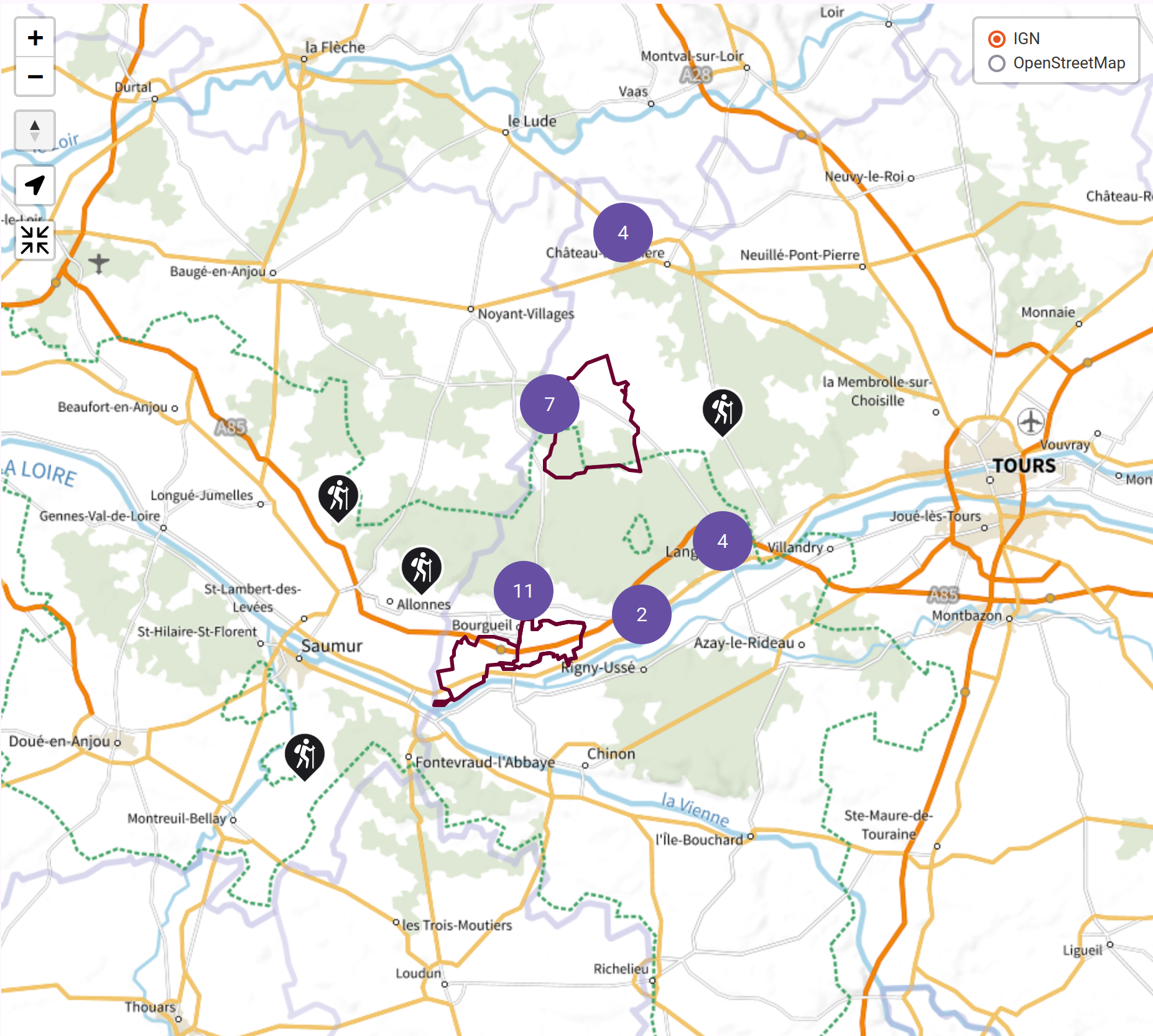 Composant cartographique widget