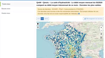 SCHAPI carte d'hydrolicité