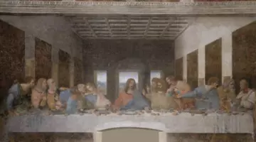 La Cène, par Léonard de Vinci, 1494-1498, fresque, Église Santa Maria delle Grazie de Milan.