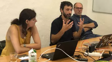 Mathieu Dartigues, Aline Chetta et Marc Saboureau au petit déjeuner du libre d'alliance libre, 2022