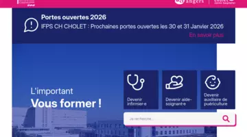 Page d'accueil de l'IFPS de Cholet