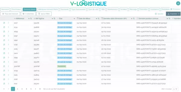 Edition données base LocoKit V-Logistique