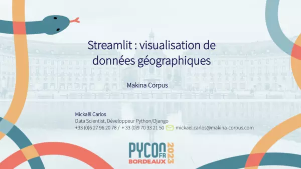 PyConFR 2023 : Conference Streamlit