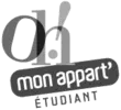 Logo Oh ! Mon appart'Etudiant - Gris 