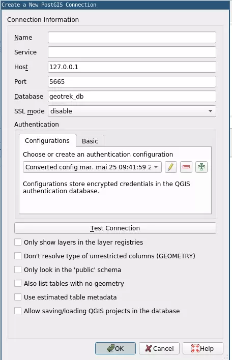 QGis Convert to configuration