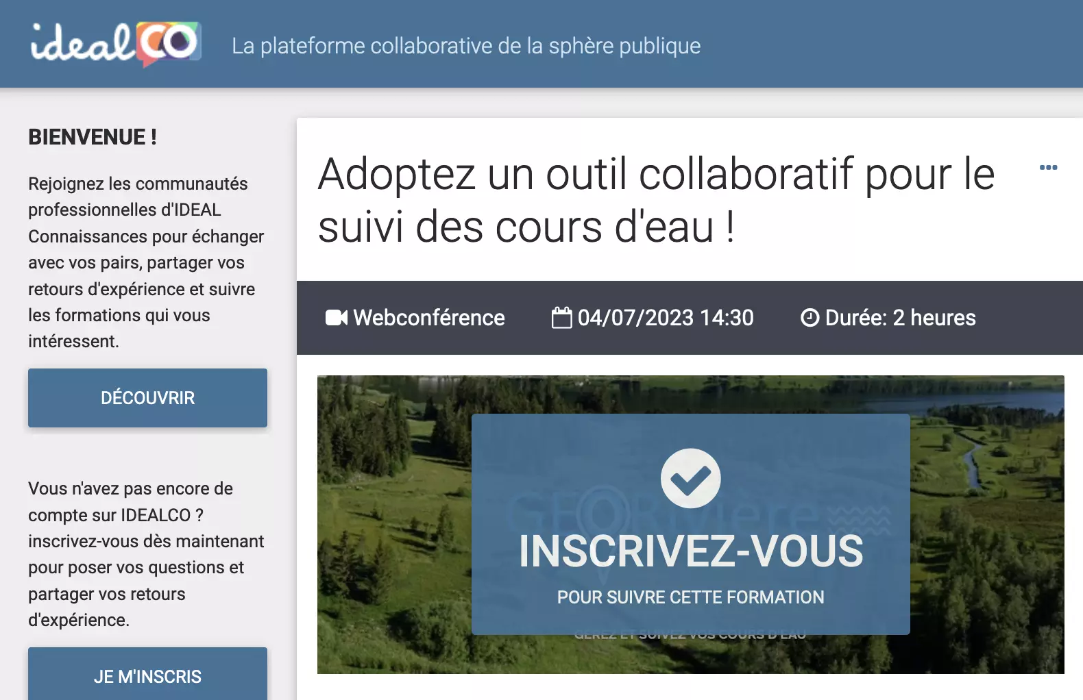 Webinaire IdéalCo GeoRivière 4 juillet 23