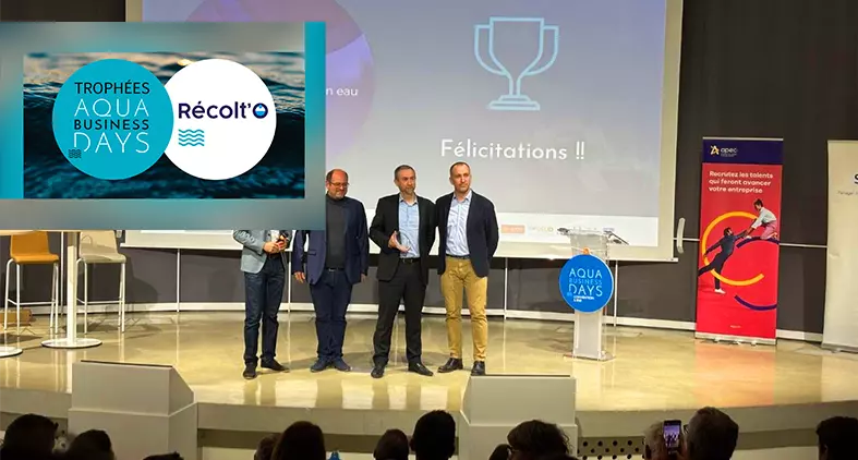 Récolt'Ô lauréat des Trophées Innovation Aqua Business Days