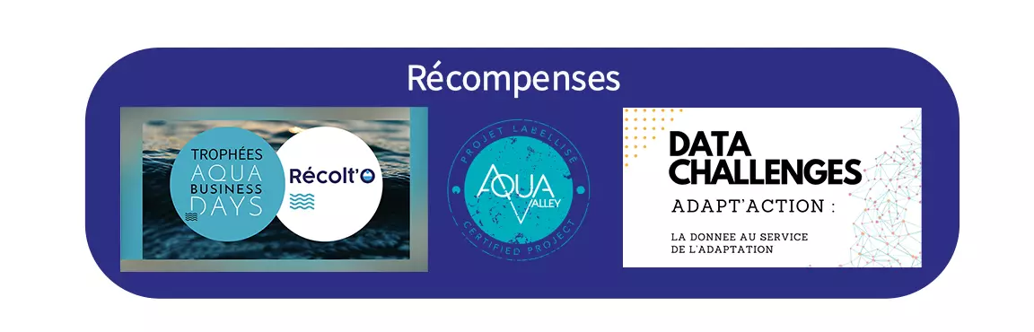 Reconnaissances Récolt'Ô : Trophées Innovation Aqua-Valley, labellisation Aqua-Valley, Lauréat Challenge Adapt'Action