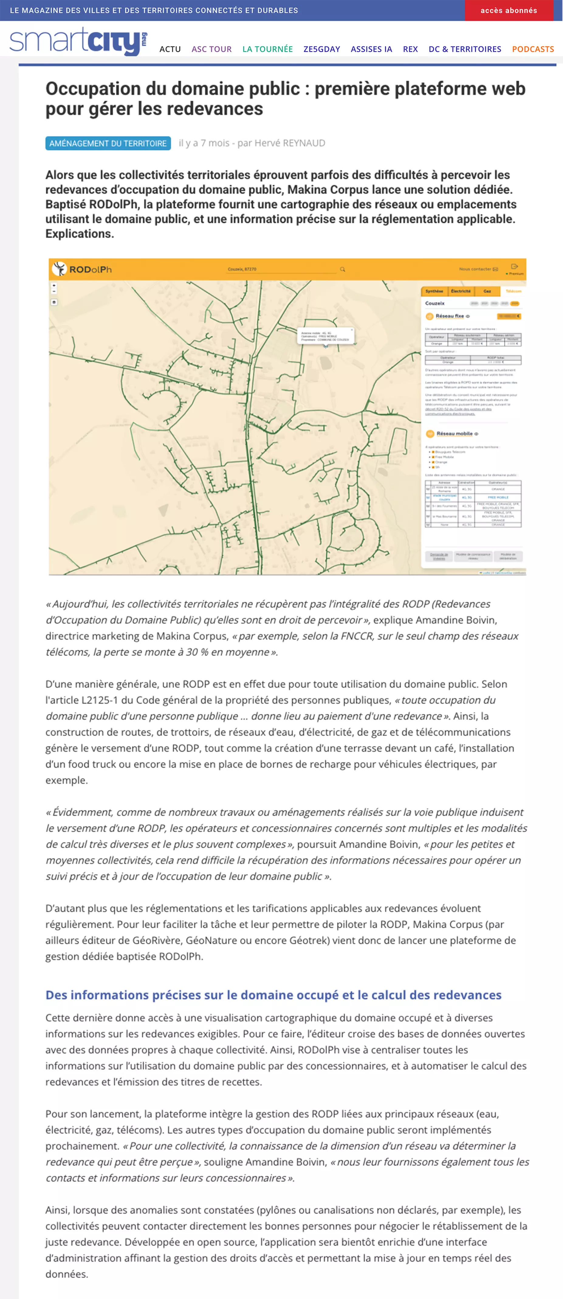 Presse SmartCityMag : RODolPh