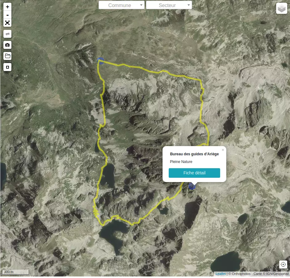 Popup cartographique