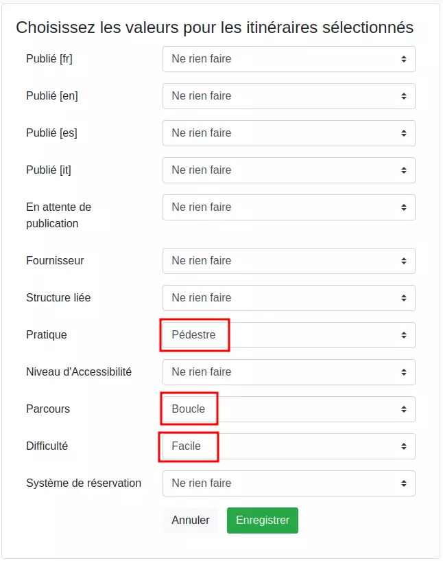 &Eacute;dition en lot